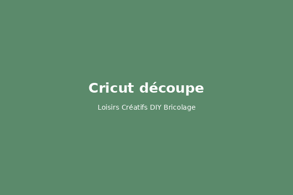 Cricut et machines de découpe : guide d&rsquo;achat et premiers projets