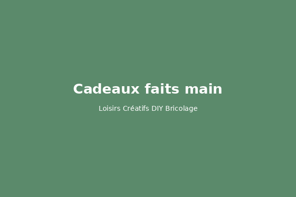 20 idées de cadeaux faits main pour Noël
